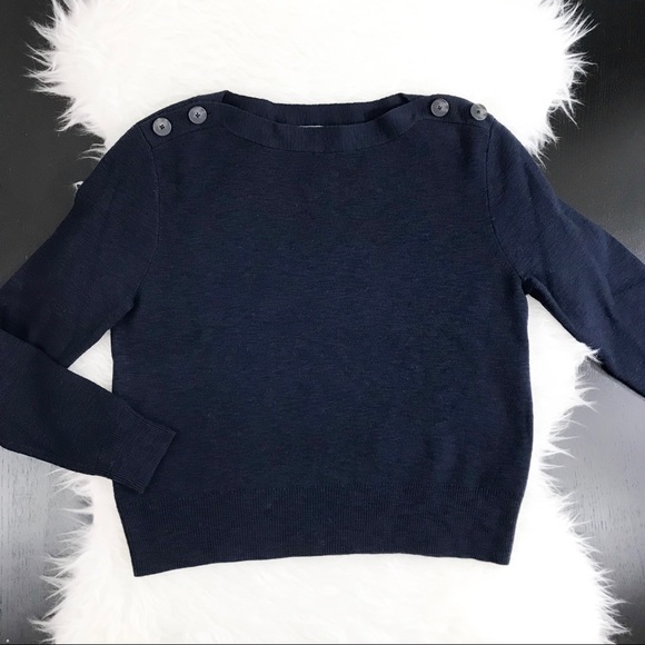 Madewell Sweaters - Madewell Button Boatneck Sweater